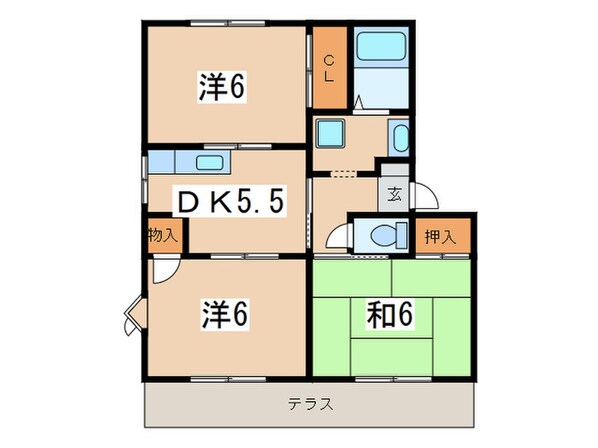 エイムⅡの物件間取画像